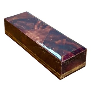 Vintage Coconut Shell Decorative Box For Sale