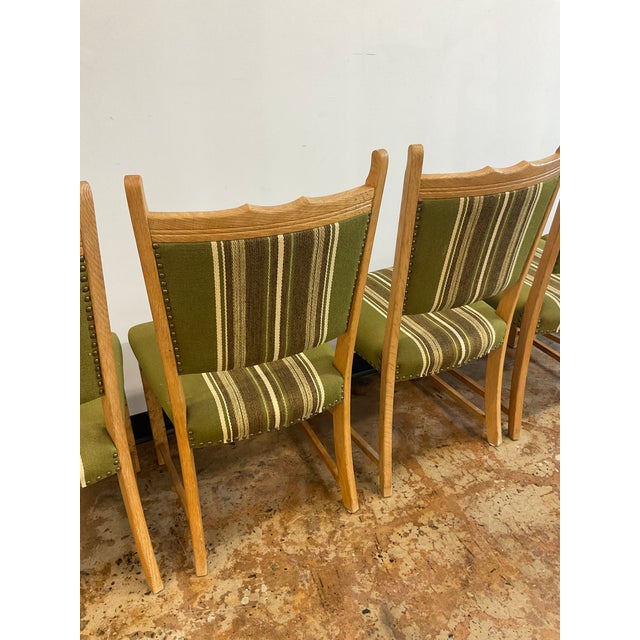 Set of (6) Henning Kjaernulf Style Danish Oak Dining Chairs, C. 1970s For Sale - Image 16 of 17