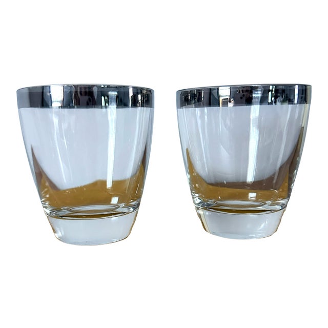 Midcentury Modern Lowball Cocktail Glasses After Dorothy Thorpe For Sale