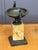 Early 19th Century Pair of Early 19th Century French Bronze Tazzas on Siena Marble Bases For Sale - Image 5 of 8