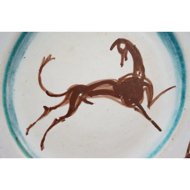Vintage Ceramic Plate with Horse by Orfeo Tamburi, 1940s For Sale - Image 13 of 18