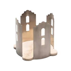 Marble and Steel Quattro Catering Centerpiece by Gabriele D'angelo for Kimano