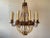 French 1970s French Style Beaded Rusted Metal Chandelier For Sale - Image 3 of 7