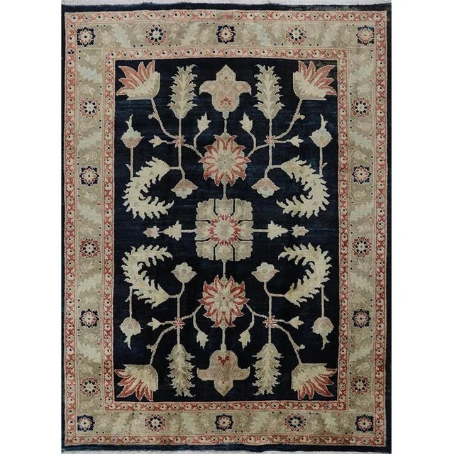 2010s Handwoven Persian Tabriz Area Rug 5’1″ X 7’0″ For Sale - Image 12 of 12
