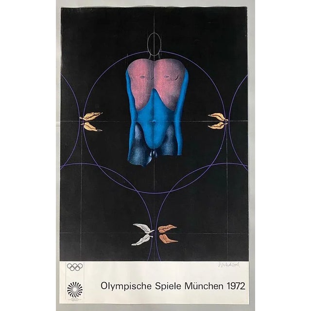 Munich Olympic Poster by Paul Wunderlich, 1972 For Sale - Image 5 of 6