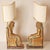 Vintage Italian Lamps Ceramic Figural Table Lamps King Tut and Cleopatra - A Pair For Sale - Image 6 of 13