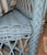 1930s 1920s Bar Harbor Robin Egg Blue Wicker Rocker For Sale - Image 5 of 6