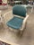 Italian Blue Mid Century Designer Office Chairs by Giancarlo Peretti- A Pair For Sale - Image 4 of 5