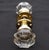 Mid 20th Century Vintage Octagon Glass Bullet Passage Door Knob Set For Sale - Image 5 of 5