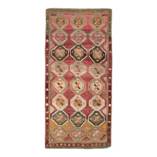 Galerie Shabab Collection Mid-20th Century Handmade Turkish Anatolian Room Size Gallery Carpet For Sale