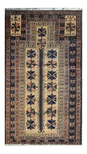 Early 20th Century Baluch Prayer Rug