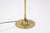 Mid-Century Modern Vintage Laurel Lamp Company Brass and Round Glass Mid Century Modern Lamp Table For Sale - Image 3 of 6