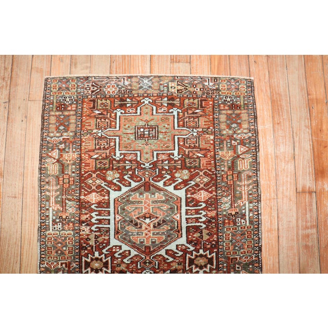 Antique Rustic Heriz Rug, 2' X 2'11'' For Sale In New York - Image 6 of 7