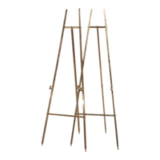 Pair of Vintage Brass Art Display Easels 20thC For Sale