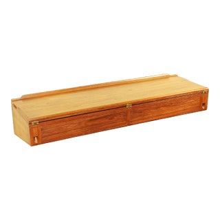 1960s Danish Teak Arne Hovmand-Olsen Wall-Mount Desk or Console Table For Sale