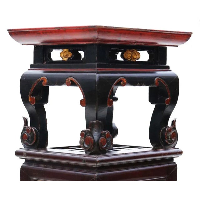 Chinese Painted Side Table, 1920s For Sale - Image 3 of 6