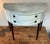 Very solid and well-made vintage narrow demilune side table with two shallow drawers. I originally prepped this piece with...