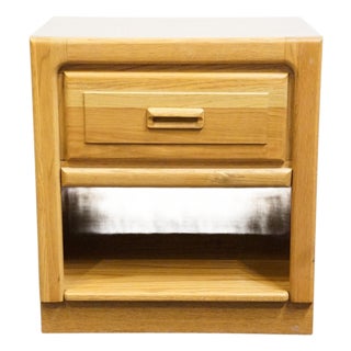 Stanley Furniture Oak Contemporary Modern 22" Open Cabinet Nightstand 77614-80-33230 For Sale