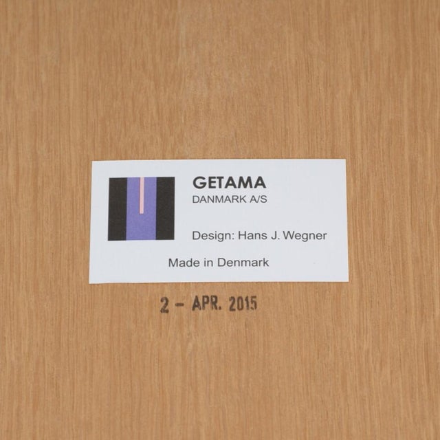 GE460 Butterfly Chair in Oak and Black Leather by Hans Wegner, 2015 For Sale - Image 17 of 18