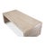 Not Yet Made - Made To Order Rustic Stacked-Plank Waterfall Coffee Table in Stone Grey For Sale - Image 5 of 9