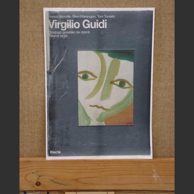 Virgilio Guidi, Man in Space, Oil on Canvas, 1973, Framed For Sale - Image 10 of 18