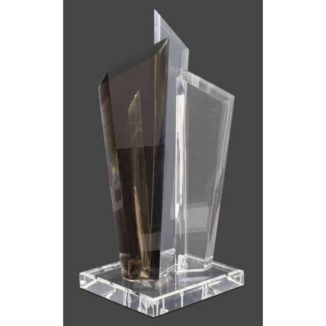 Late 20th Century Hivo Van Teal Geometric Lucite Sculpture For Sale - Image 5 of 7
