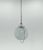 Mid-Century Milk Glass & Chrome Pendant Light, 1960s For Sale - Image 3 of 10