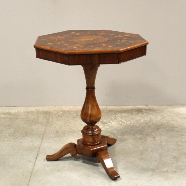 Italian Charles X Walnut Coffee Table, 19th Century For Sale - Image 3 of 10