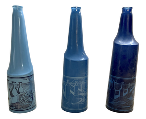 Surrealist Glass Bottles by Salvador Dali for Rosso Antico, 1970, Set of 3