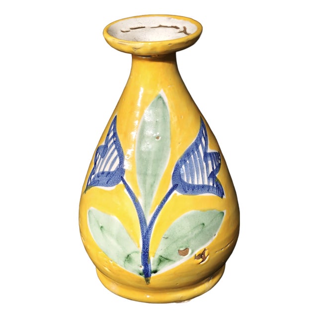 Solimene Majolica Ceramic Vase from CAS Vietri, 1970s, 1960s For Sale