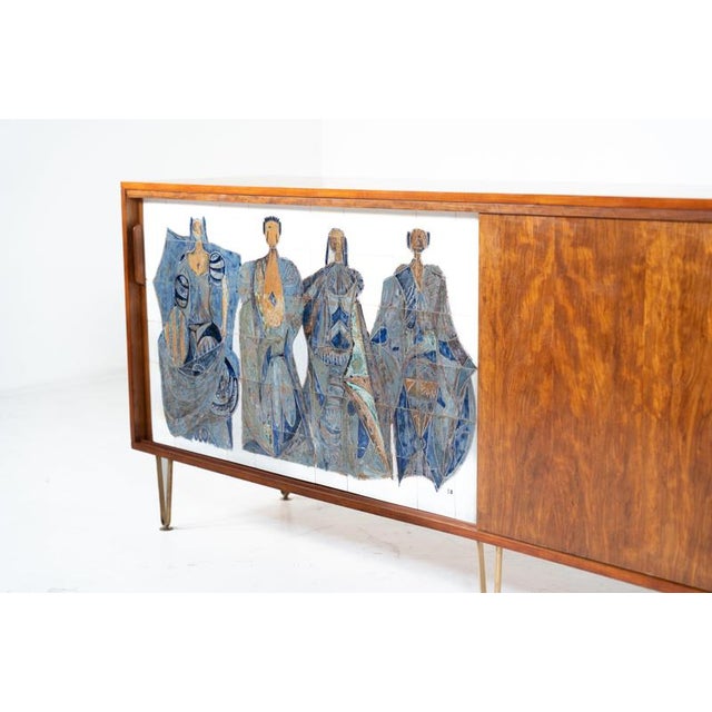 Belform Modernist Wood Sideboard by Alfred Hendrickx for Belform, Belgium, 1958 For Sale - Image 4 of 12