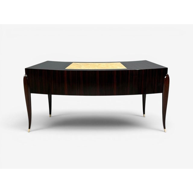 Émile-Jacques Ruhlmann Attr., Desk, Macassar Mahogany, Shagreen, France, 1900s For Sale - Image 16 of 17