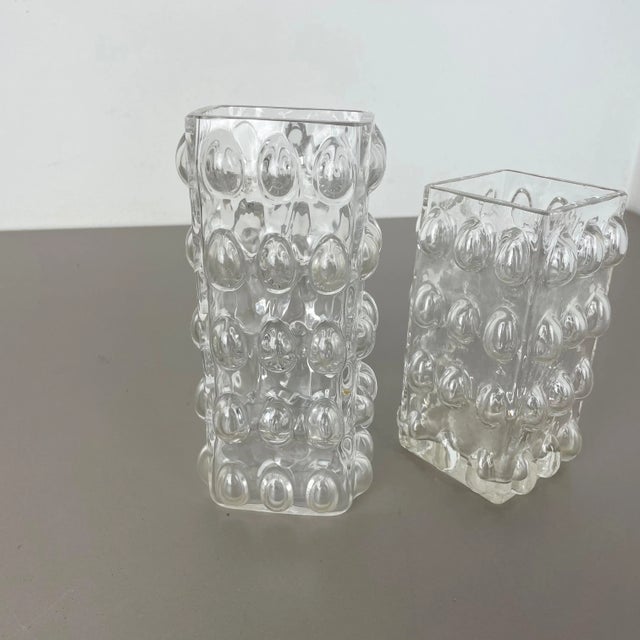 German Bubble Vases by Wilhelm Braun-Feldweg for Hirschberg, 1960s, Set of 2 For Sale - Image 6 of 18