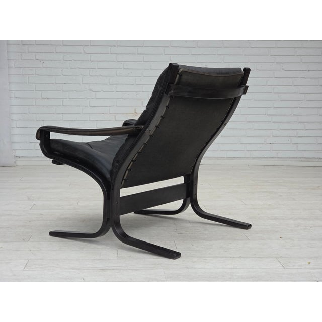 Norwegian Siesta Lounge Chair in Leather by Ingmar Relling for Westnofa, 1970s For Sale - Image 16 of 18
