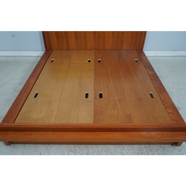 Stickley Cherry Arts & Crafts King Size Platform Bed For Sale - Image 14 of 16