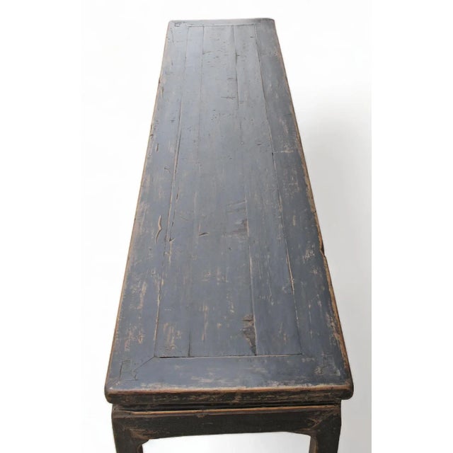 Wood Black 70" Inch Long Console Table For Sale - Image 7 of 9