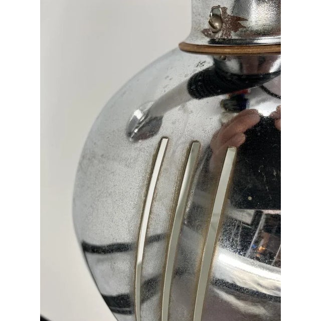 Space-Age Italian Table Lamp in Chrome-Plated, 1970s For Sale - Image 6 of 13