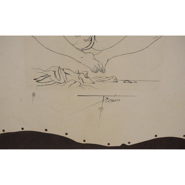Modern Pierre-Yves Trémois, Maritime Ecstasy, Original Signed Engraving For Sale - Image 3 of 9