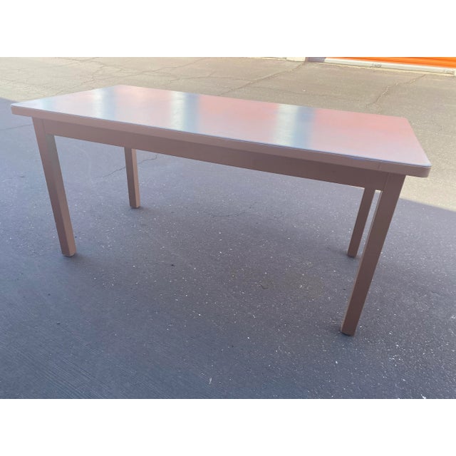 Metal Vintage Mid Century Modern Holga Metal Table Desk For Sale - Image 7 of 13