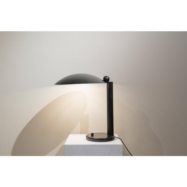 Metal Vintage Table Lamp with Folding Shade, 1980 For Sale - Image 7 of 8