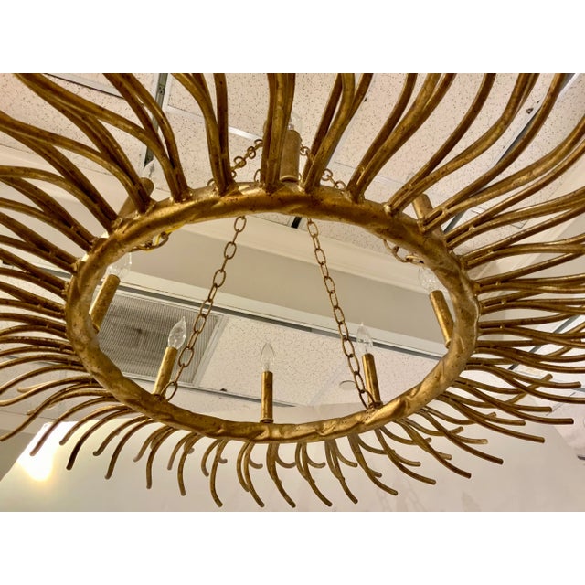 Modern Made Goods Modern Gold Bruna Chandelier For Sale - Image 3 of 5