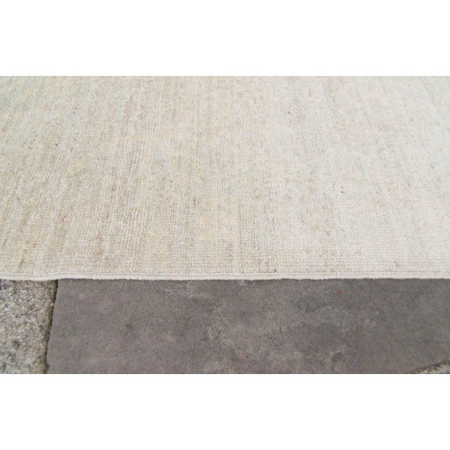 Contemporary Allover Botanical Neutral Pistachio Hand Knotted Rug - 8’2” X 10’2” For Sale - Image 9 of 11