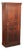 Antique Solid Oak Single Door Paneled Wardrobe For Sale