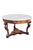 Brown Antique Sicilian Empire Inlaid Wooden Table with Grey Marble Top For Sale - Image 8 of 8