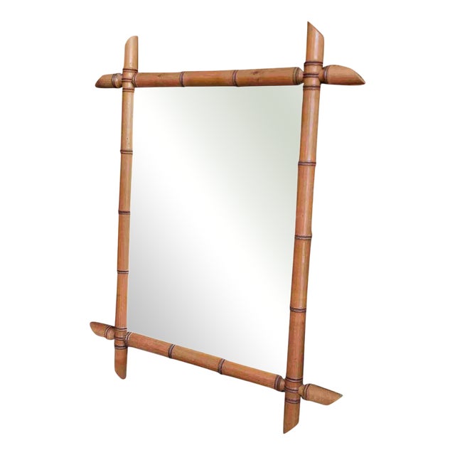 Bamboo Style Mirror, 1890s For Sale