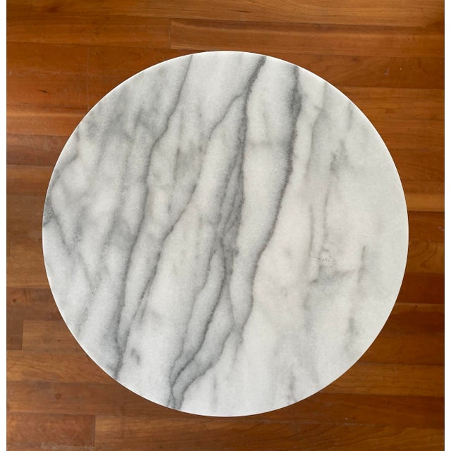 1970s Pierced Reticulated Brass Pedestal Table For Sale In Monterey, CA - Image 6 of 6