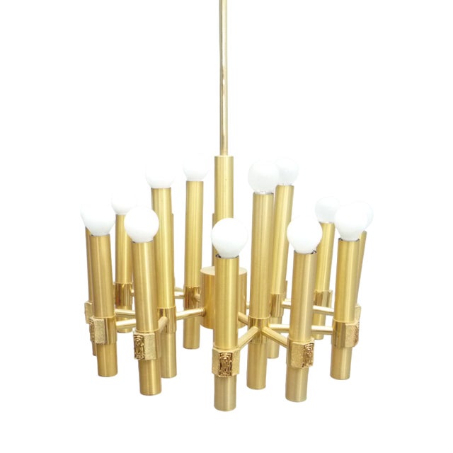 Chandelier by Angelo Brotto for Esperia, 1960s For Sale