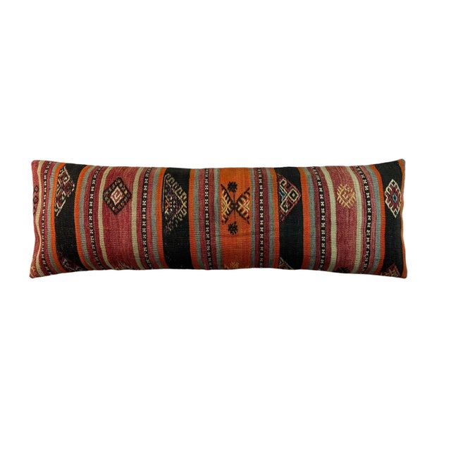 Vintage Turkish Kilim Cushion Cover For Sale - Image 4 of 11
