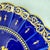Gustave Asch French Tours Blue & Gold Porcelain Crest Plates, Set of Six For Sale - Image 12 of 18
