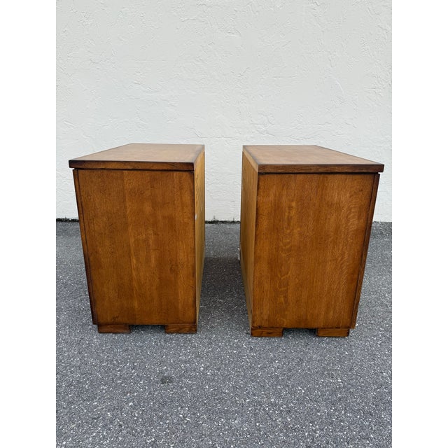 Burnt Umber 1990s Pair of Drexel Heritage Furniture Calera Nightstands For Sale - Image 8 of 12